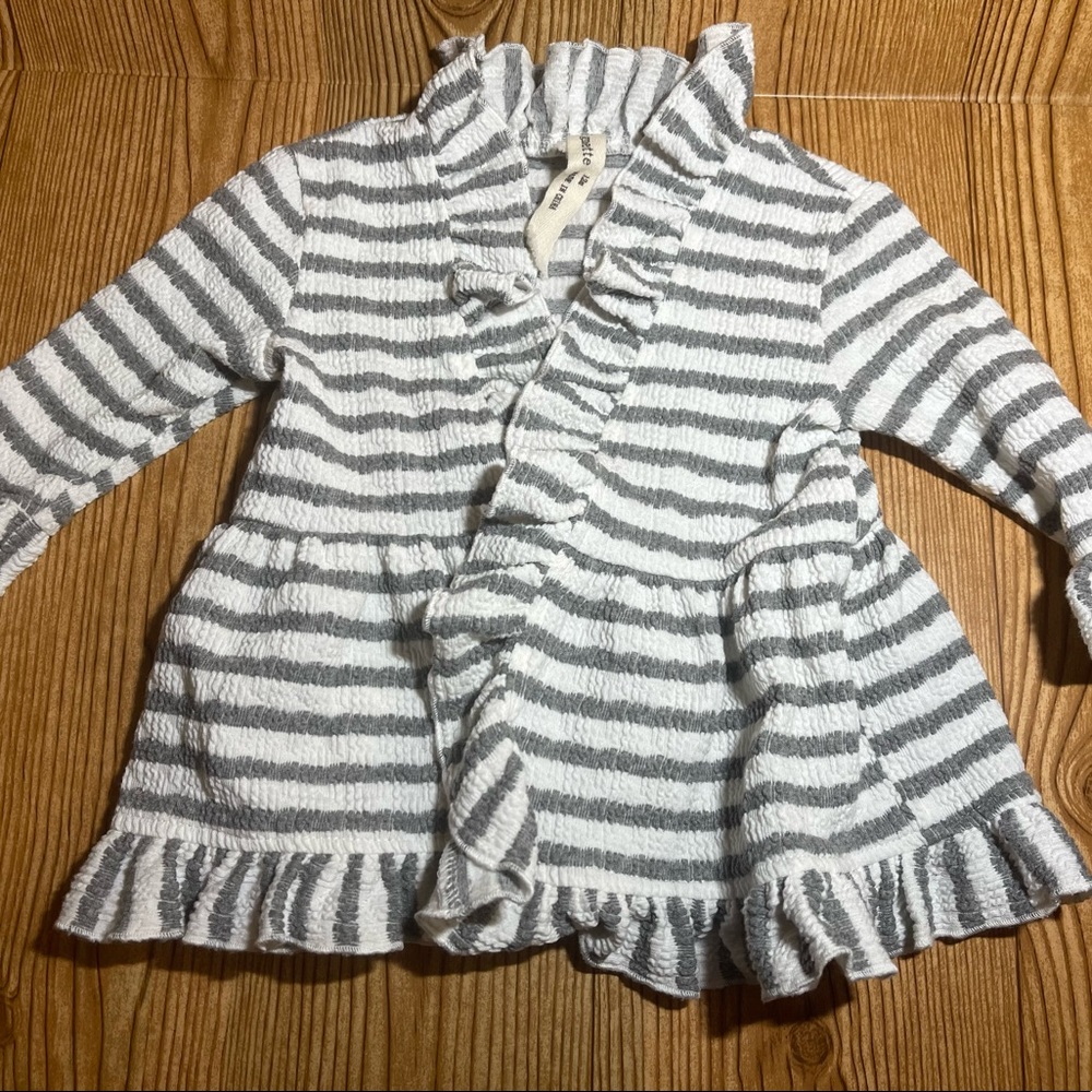 NWOT Girls Vignette Magpie & Mabel Ella Cardigan Ivory Size 12months - Picture 5 of 6